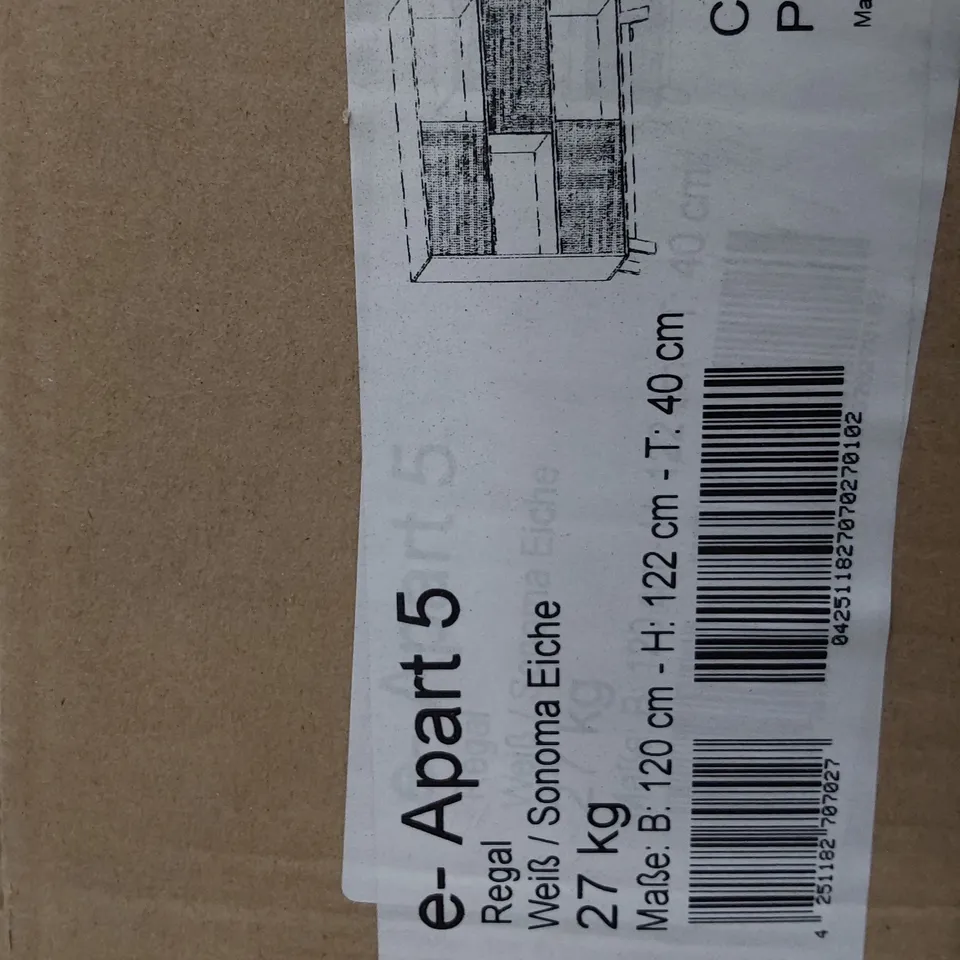 BOX 1 OF 2 REGAL STORAGE UNIT SONOMA OAK