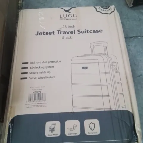 BOXED LUGG 28" JETSET TRAVEL SUITCASE BLACK
