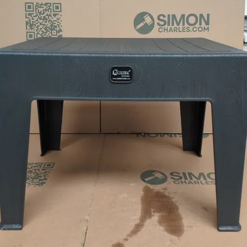 COMFORT TIME GARDEN PLASTIC STOOL – DARK GREY