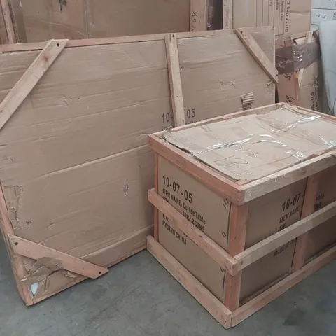 BOXED COFFEE TABLE (2 BOXES)