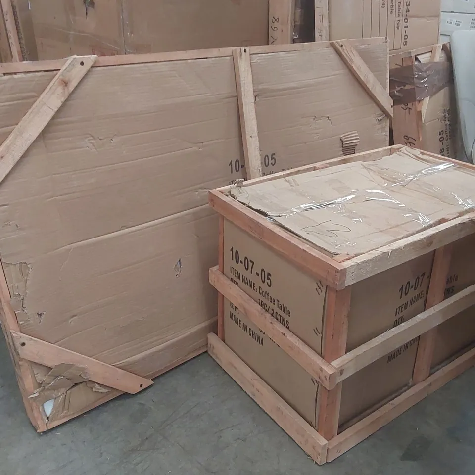 BOXED COFFEE TABLE (2 BOXES)