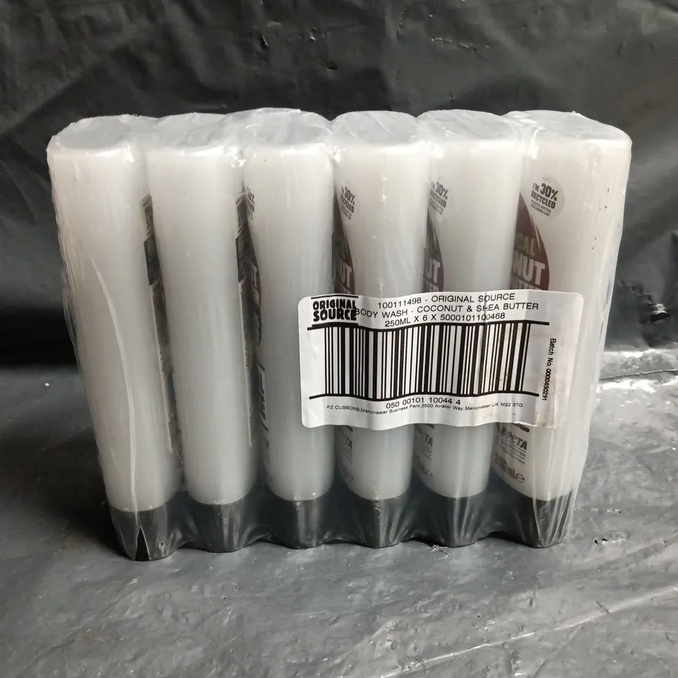 ORIGINAL SOURCE COCONUT SHOWER GELS - 6 X 250ML