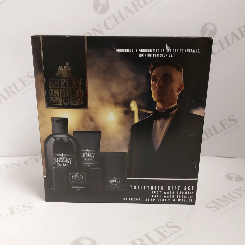 BOXED `SHELBY COMPANY` PEAKY BLINDERS TOILETRIES GIFT SET