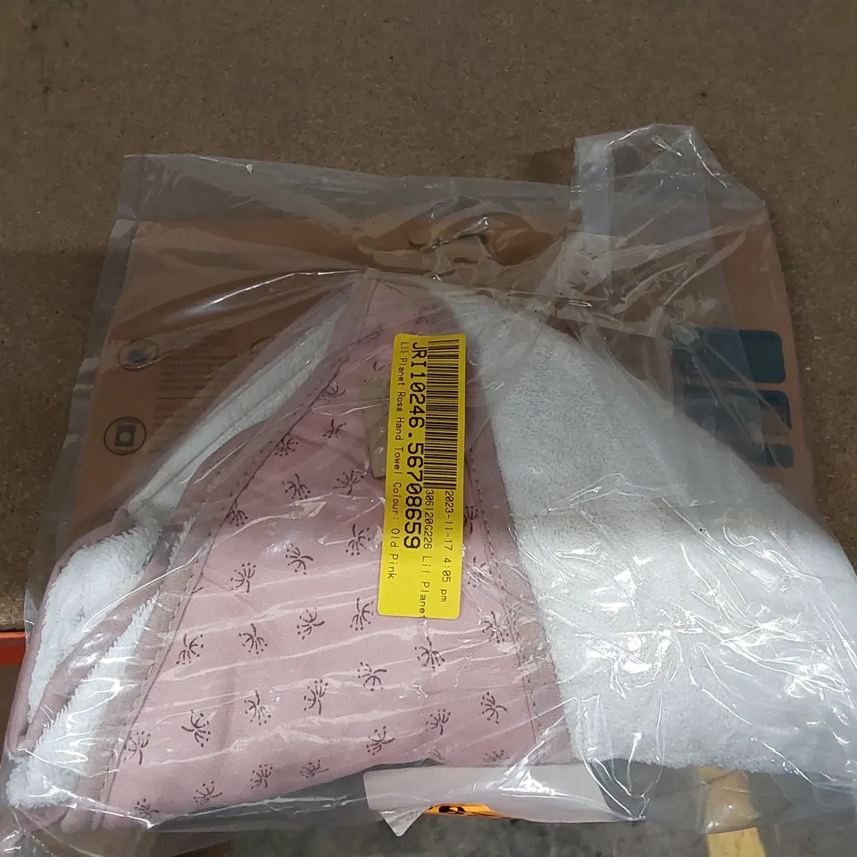 BAGGED LIL PLANET ROSA HAND TOWEL IN OLD PINK (1 ITEM)