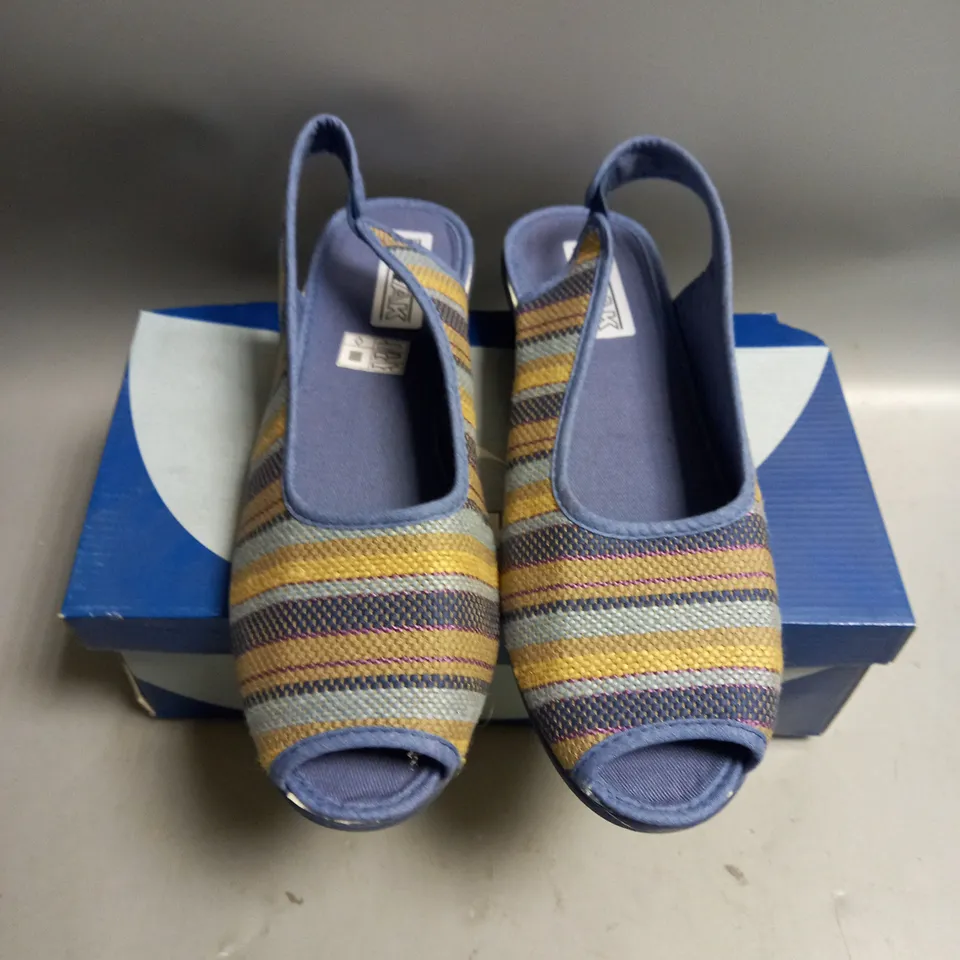 BOXED MIRAK CLASSIC Blue CARLA SLING BACK SANDALS SIZE EU 41