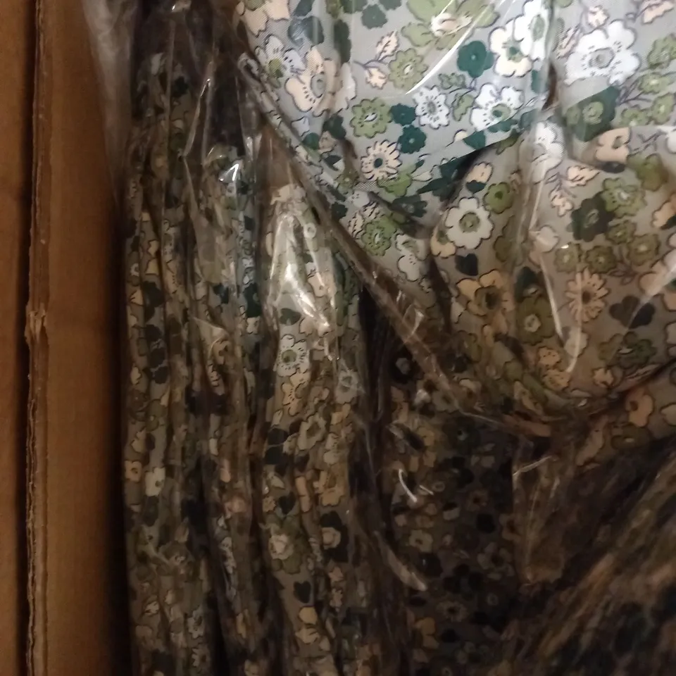 BOX OF APPROX 25 BRAND NEW COTTON:ON WINDSOME CURVE MARY MIDI DRESS - DUSTY LUSH GREEN SIZE AUS 16 