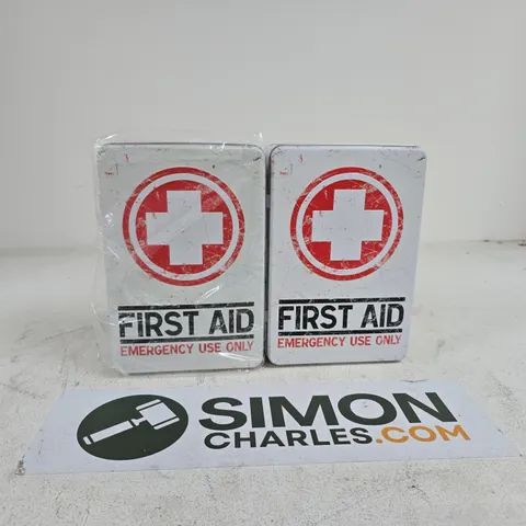 2 X FIRST AID TINS