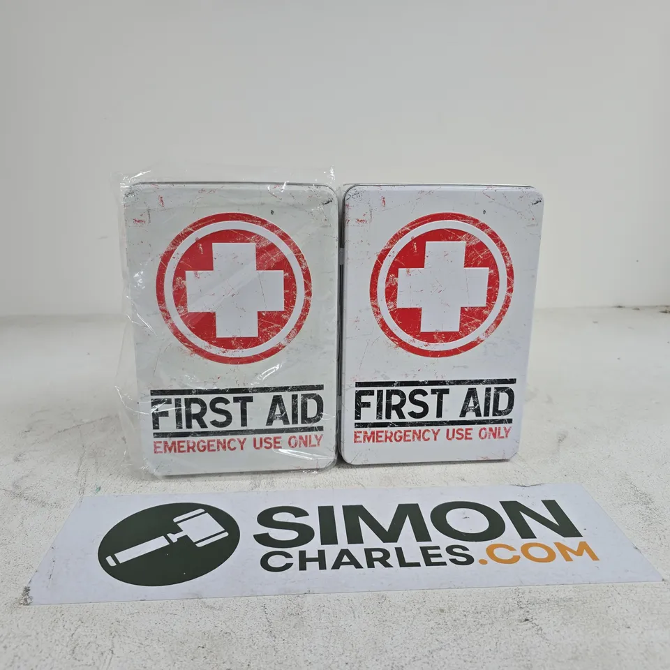 2 X FIRST AID TINS