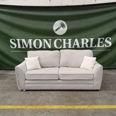 TRINITY FABRIC 3 SEATER SOFA - NATURAL