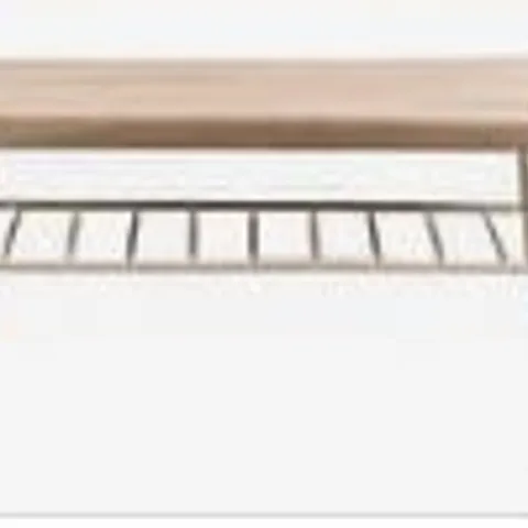 BOXED WYCOMBE NORDIC WOODEN RECTANGULAR COFFEE TABLE WITH SHELF (1 BOX)