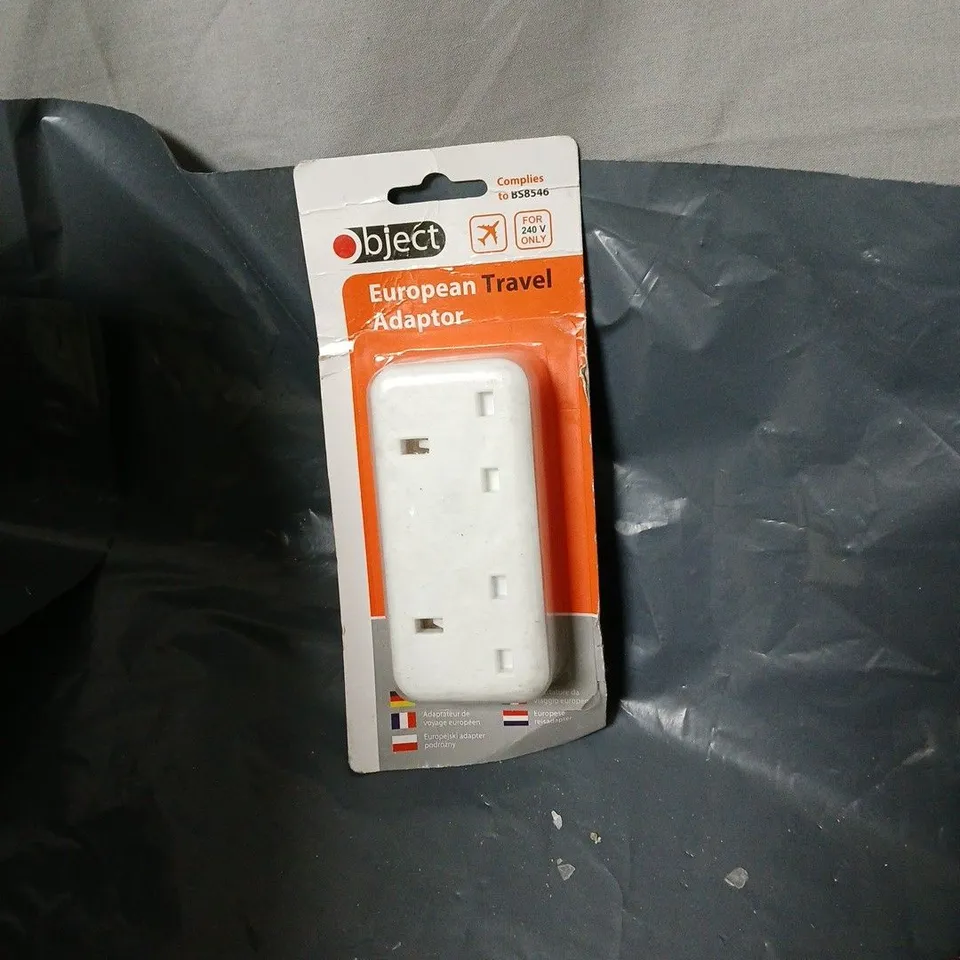 BOX OF APPROXIMATELY 20 X  OBJECT EUROPEAN TRAVEL ADAPTOR 
