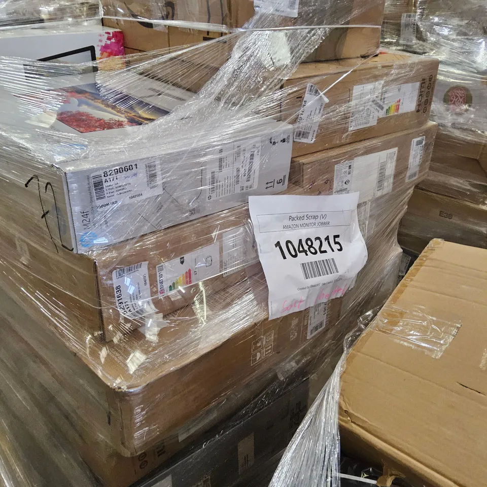 PALLET OF APPROXIMATELY 24 UNPROCESSED RAW RETURN MONITORS TO INCLUDE;