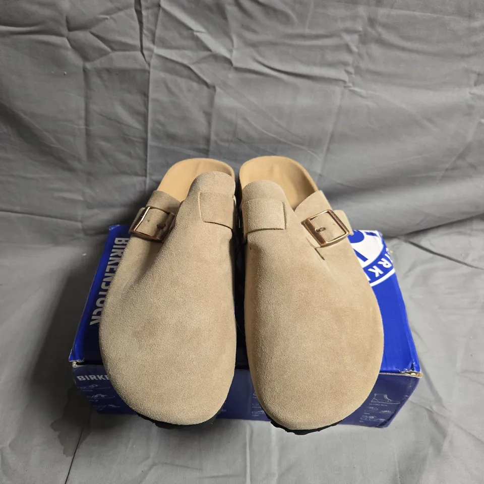 BOXED PAIR OF BIRKENSTOCK SHOES - UK SIZE 43