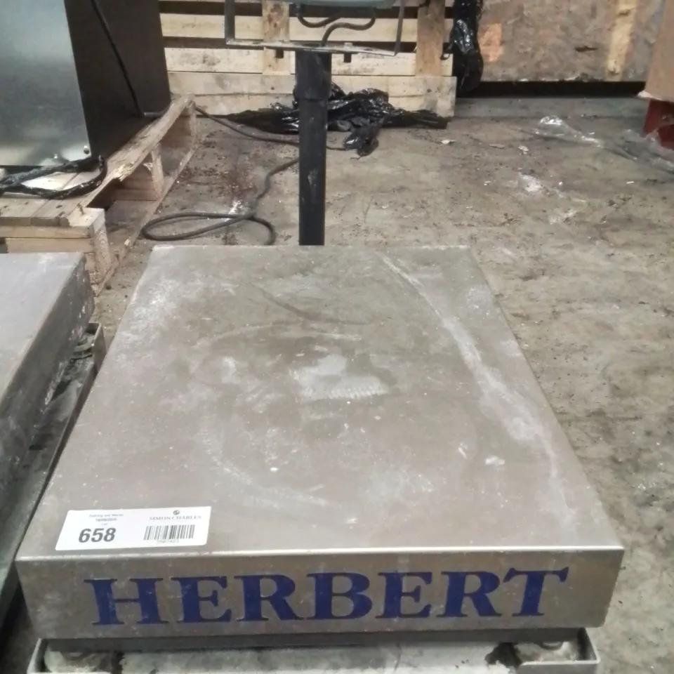 HERBERT COMMERCIAL POSTAL SCALES, PLATFORM SCALE HEAVY DUTY DIGITAL ELECTRONIC COMPUTING INDUSTRIAL WEIGHING