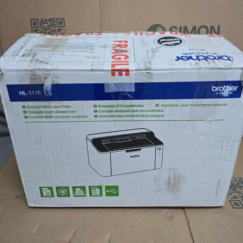 BROTHER HL-1110 COMPACT MONO LASER PRINTER