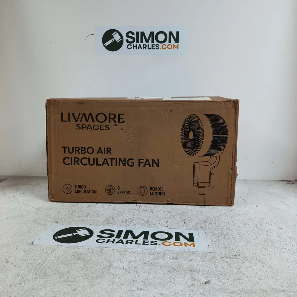 LIVMORE SPACES TURBO AIR CIRCULATING FAN