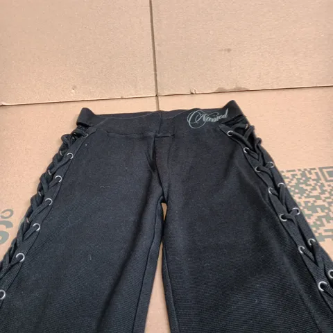 NAMED COLLECTIVE BLACK LACE-UP LEGGINGS – WOMEN'S MEDIUM