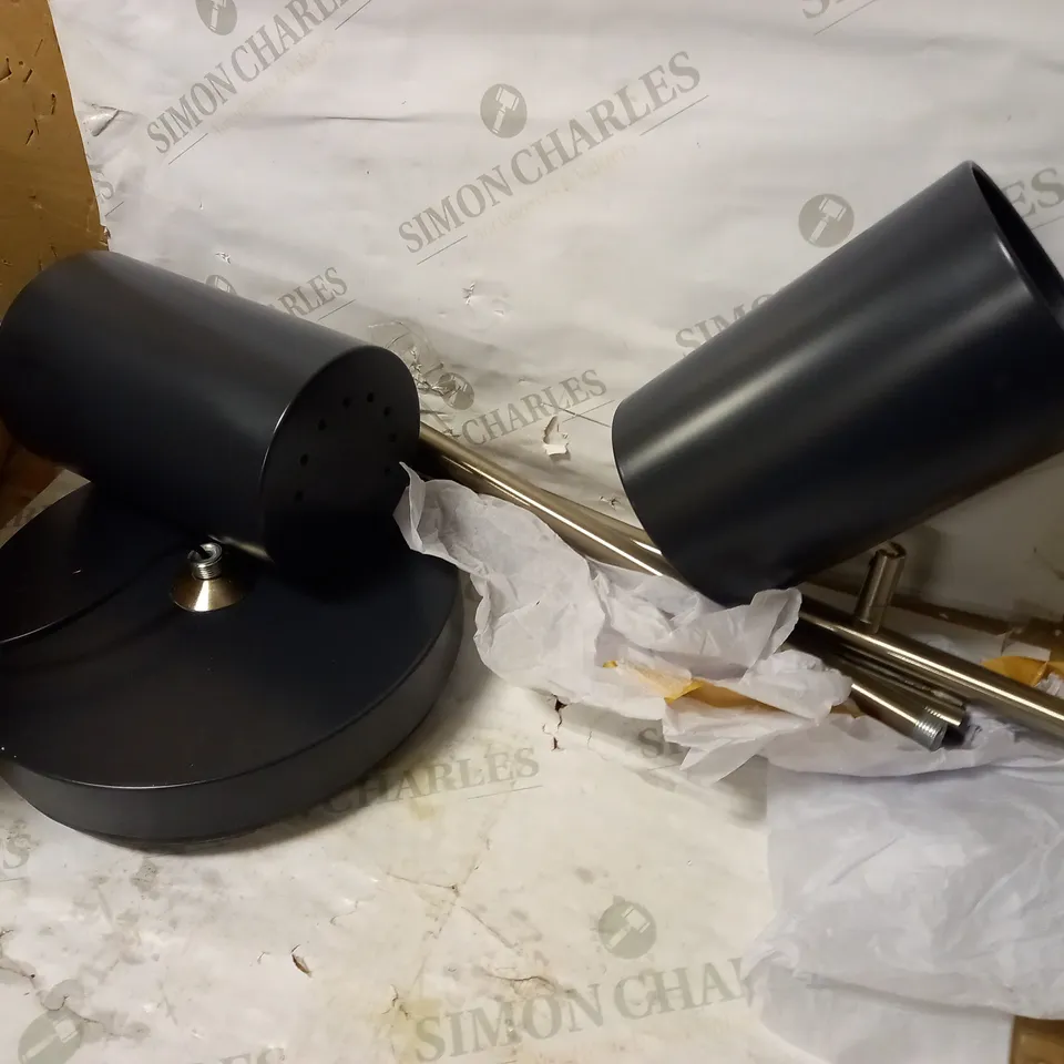 JOHN LEWIS ANYDAY DOUBLE HEAD 2 LIGHT FLOOR LAMP