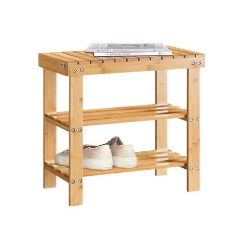 BOXED BRAMBLY COTTAGE 4 PAIR SHOE STORAGE CABINET