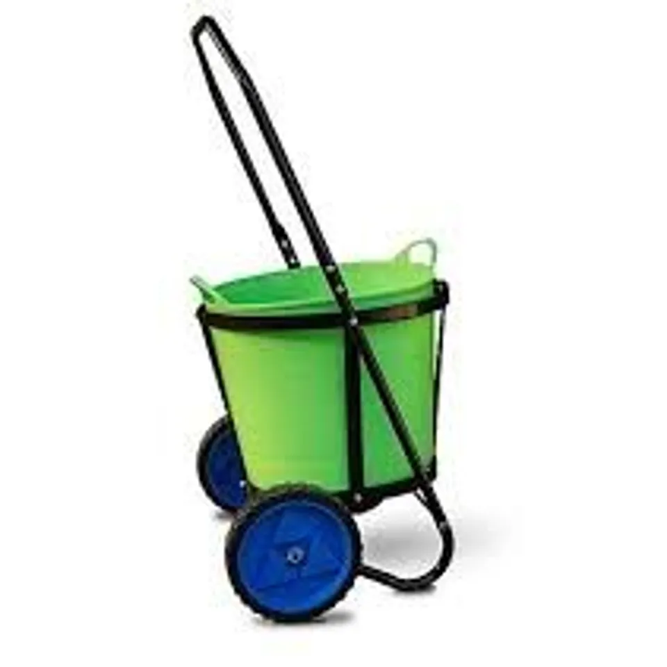 BUILDCRAFT GARDEN TROLLEY CART WITH BUCKET 34L CAPACITY