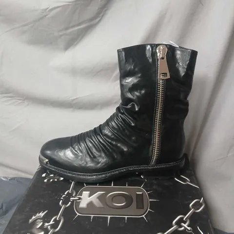 KOI LEGIONARY MEN'S FIELD BOOTS - BLACK, UK9