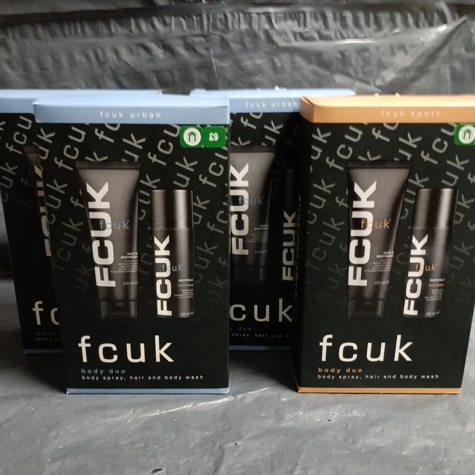 LOT OF 4 FCUK BODY DUO SETS INCLUDES 3X URBAN 1X SPORT