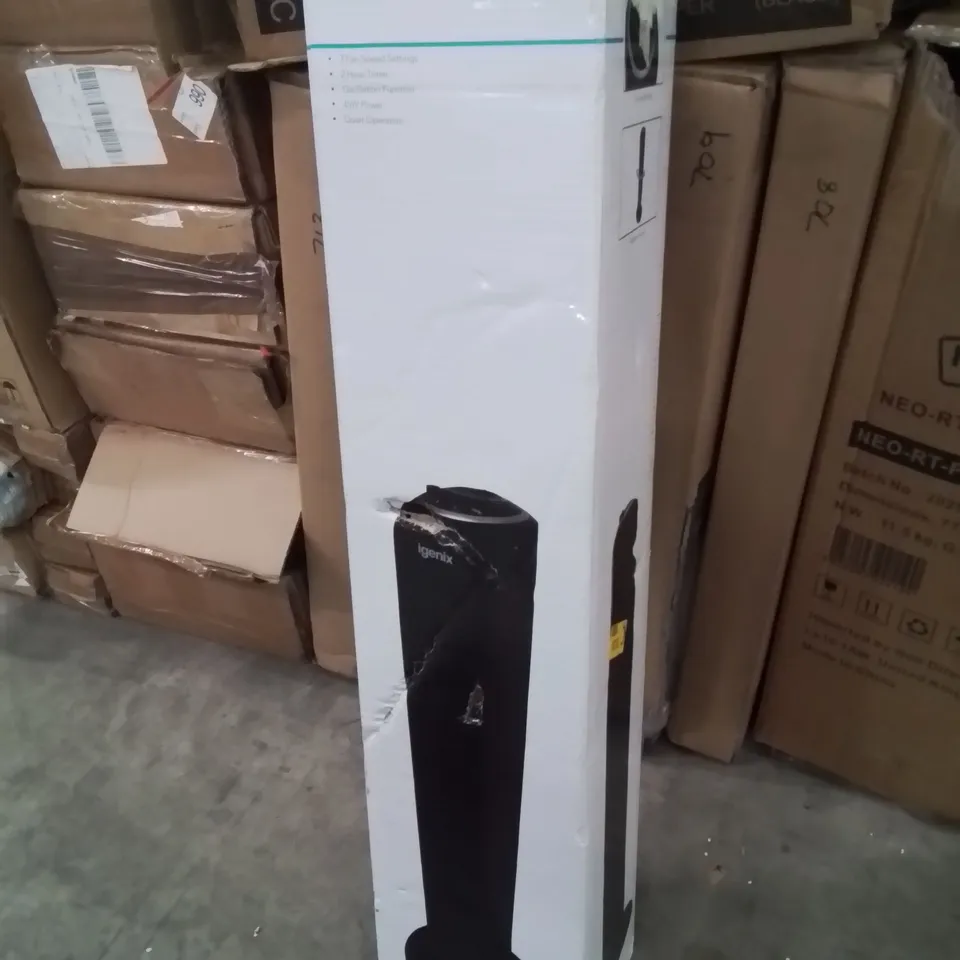 BOXED BLACK FREE STANDING TOWER FAN  (1 BOX)