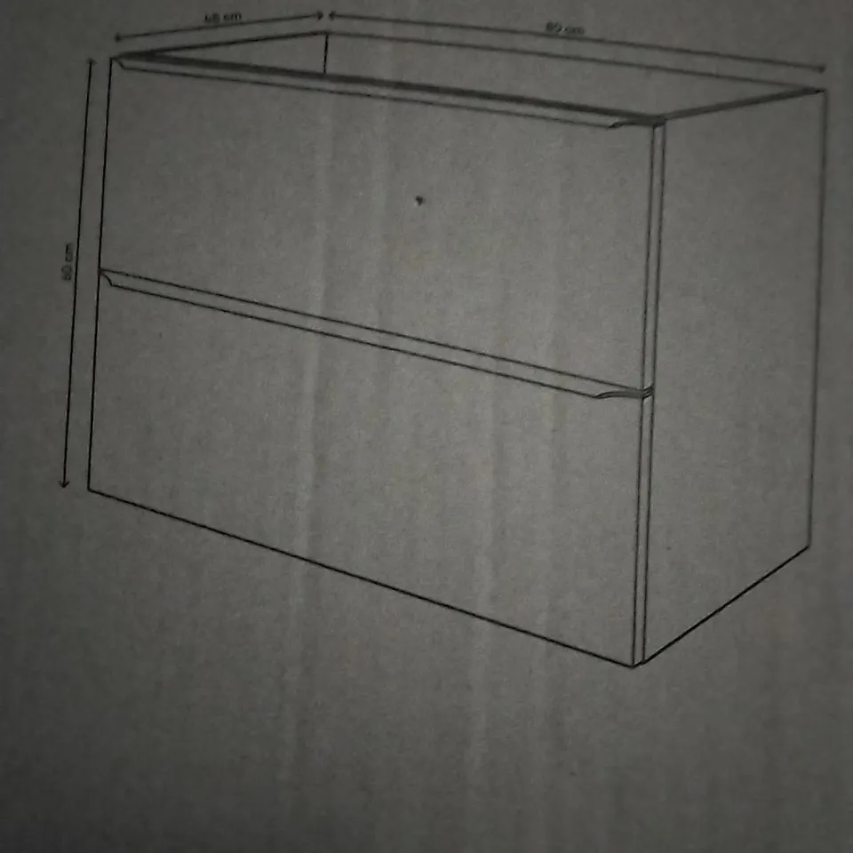 IMANDRA 80CM WALL MOUNTED BASIN CABINET IN OAK