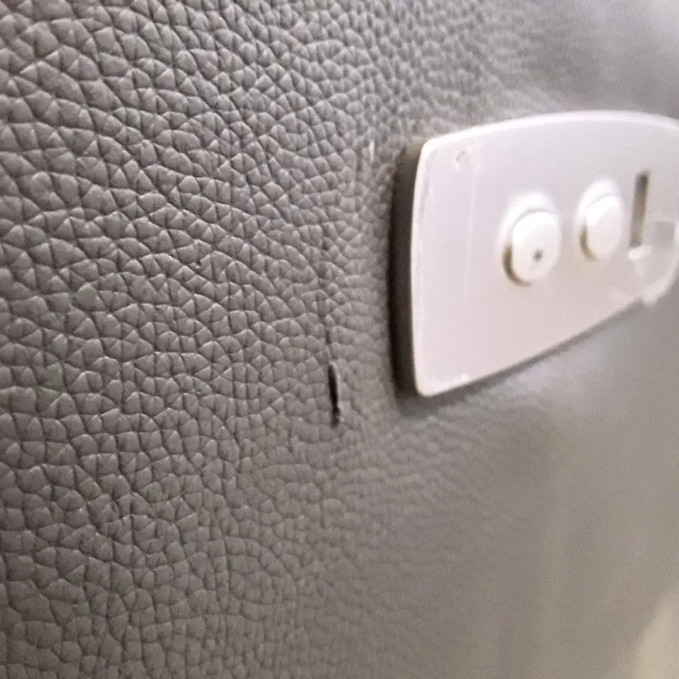 DESIGNER 3 SEATER ELECTRIC RECLINER SOFA - DARK GREY LEATHER