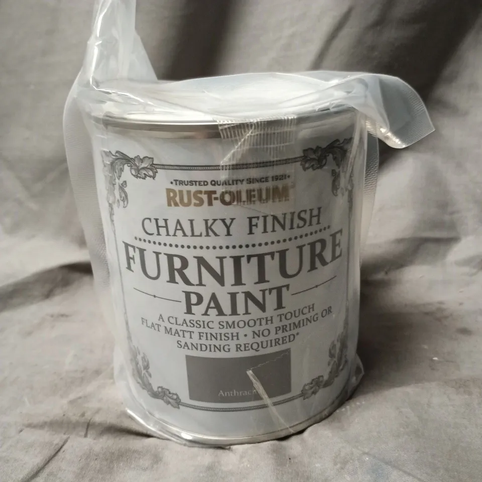 RUST-OLEUM CHALKY FINISH FURNITURE PAINT – ANTHRACITE - COLLECTION ONLY