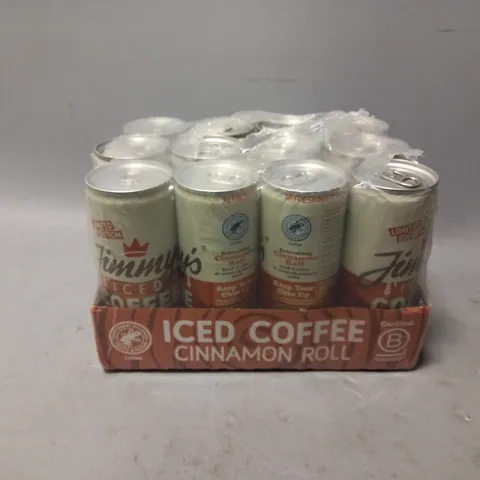 12 JIMMYS ICED COFFEE CINNAMON ROLL