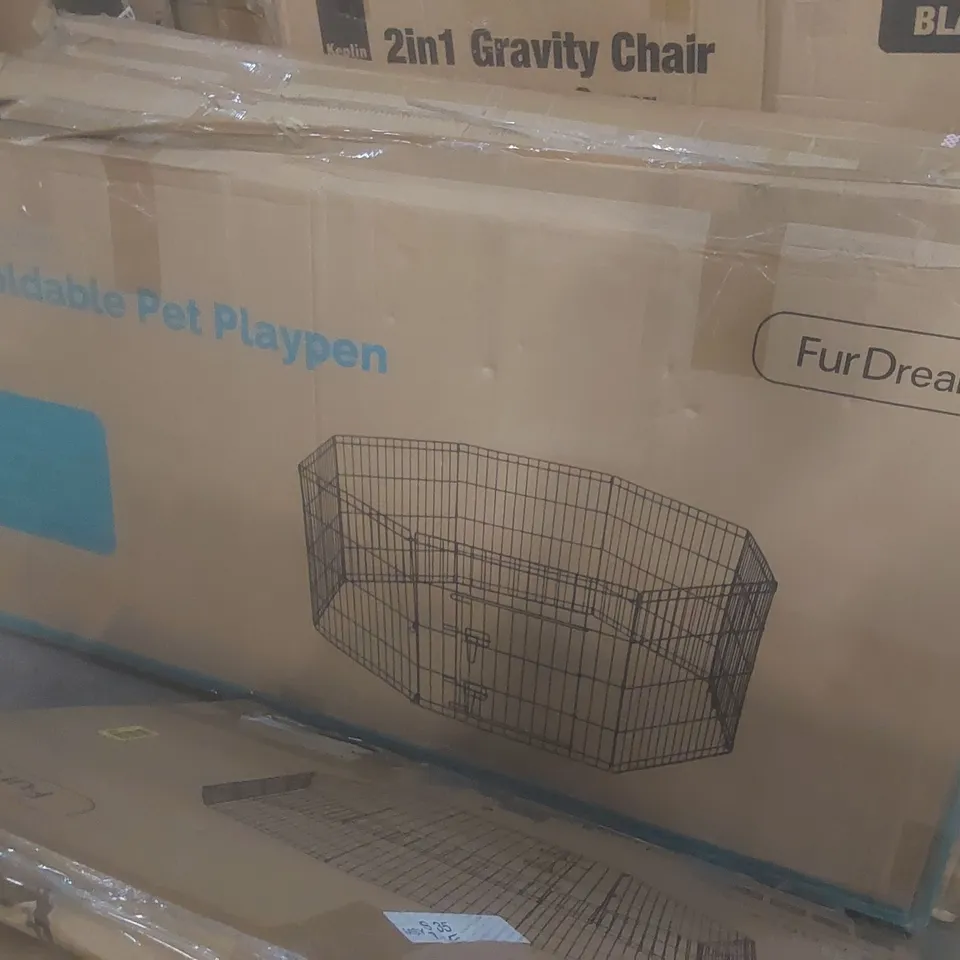 BOXED FUR DREAMS 48" FOLDABLE PET PLAYPEN 