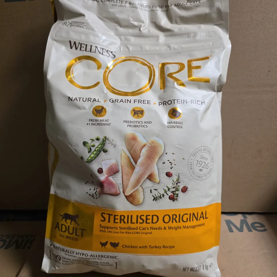 WELLNESS CORE STERILISED ORIGINAL CAT FOOD – TURKEY RECIPE, 4 KG