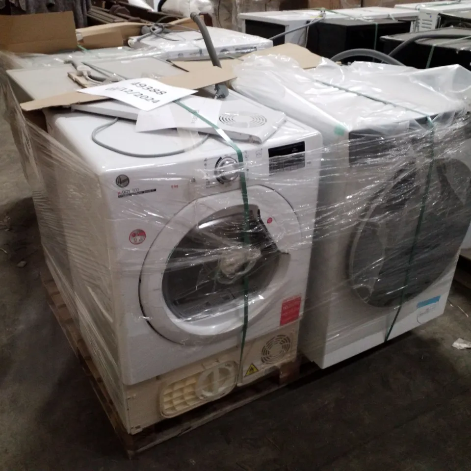 PALLET OF APPROXIMATELY 4 UNPROCESSED RAW RETURN WHITE GOODS TO INCLUDE;