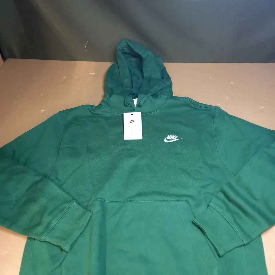 MNE NIKE LOGO HOODY IN GREEN SIZE M