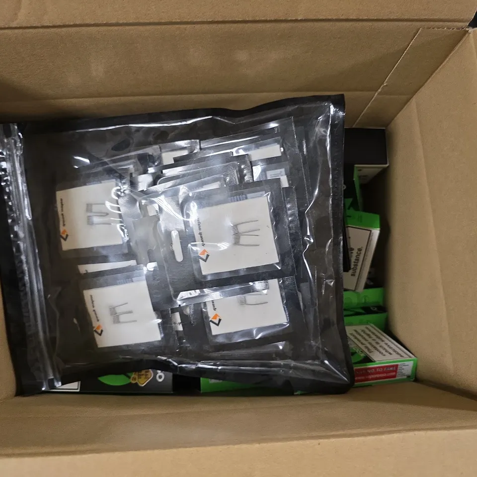 BOX OF APPROXIMATELY 15 ASSORTED E-CIGARETTES PRODUCT TO INCLUDE - VAPORESSO 