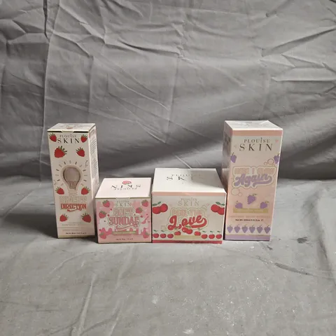 PLOUISE LOT OF 4 ASSORTED SEALED SKINCARE PRODUCTS TO INCLUDE - GRAPE RECOVERY MASK - PEEL OFF MASK - CREAMY MOISTURISER - ETC