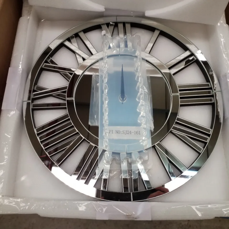 BOXED ACRYLIC WALL CLOCK 