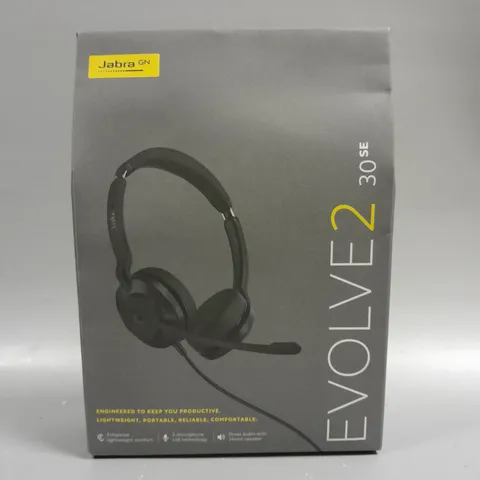 BOXED SEALED JABRA EVOLVE2 30SE USB WIRED HEADSET