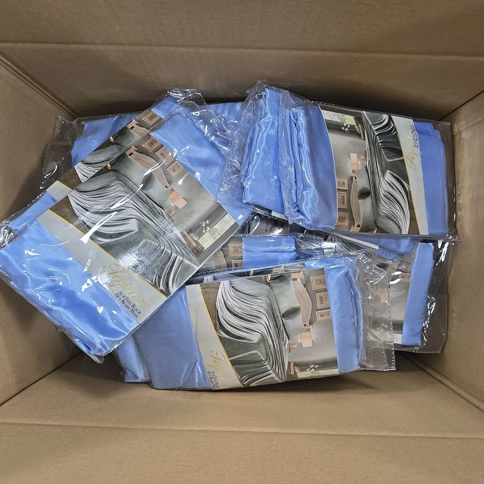 APPROXIMATELY 25 ASSORTED BLUE PILLOW CASE PAIRS