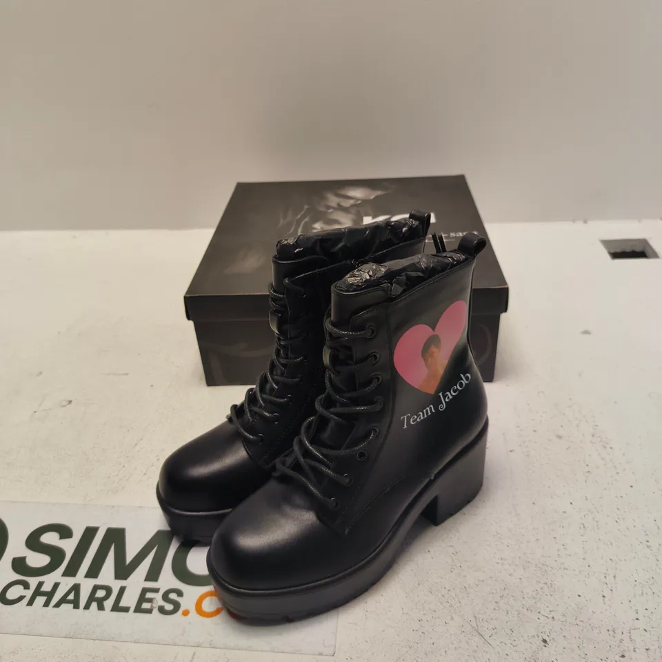 TEAM JACOB MILITARY BOOTS - BLACK, UK4