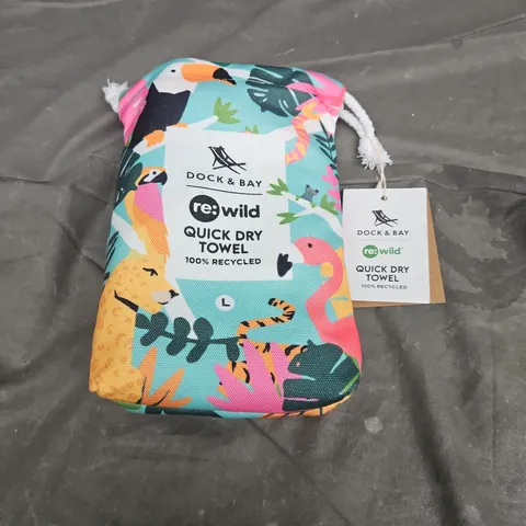 DOCK & BAY QUCK DRY TOWL IN WILD SIZE L