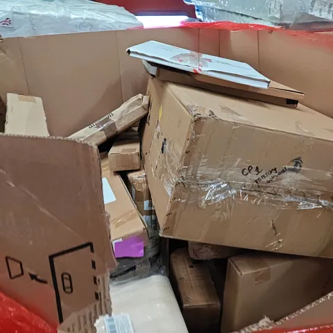 PALLET OF ASSORTED HOUSEHOLD GOODS AND PRODUCTS TO INCLUDE; SUITCASE,CLOCK,FLOOR CUTTER