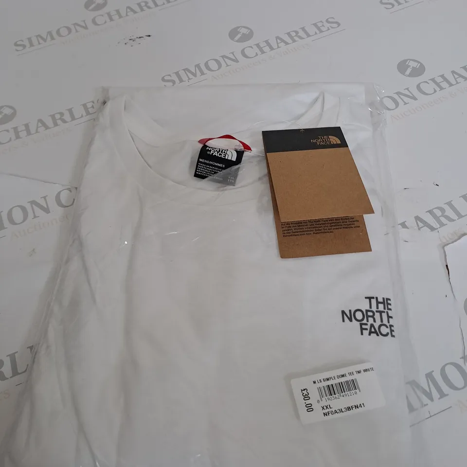 WHITE THE NORTH FACE T-SHIRT SIZE XXL