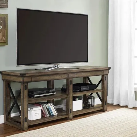 BOXED 65" TV STAND - RUSTIC GREY (1 BOX)
