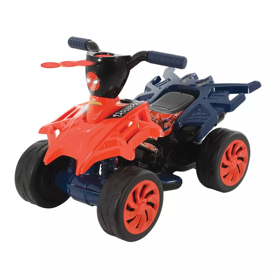 SPIDERMAN 6V WEB SLINGER LIGHT-UP RIDE-ON QUAD
