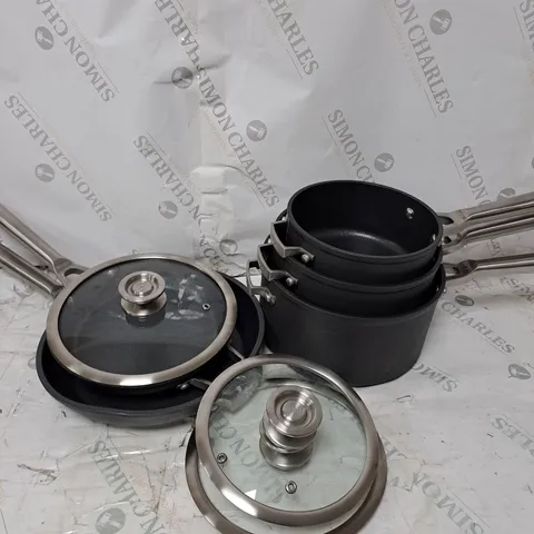BOXED NINJA STACKABLE 5 PIECE COOKWARE SET C5500UK