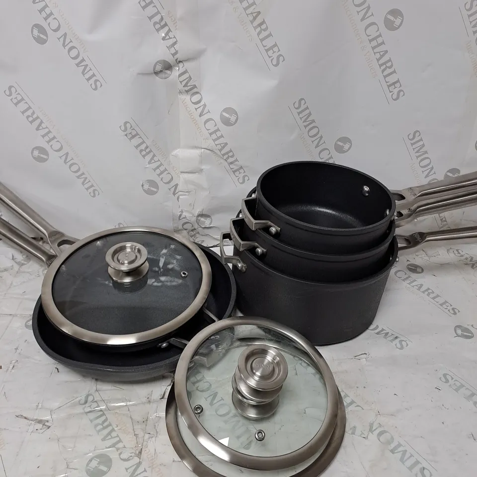 BOXED NINJA STACKABLE 5 PIECE COOKWARE SET C5500UK