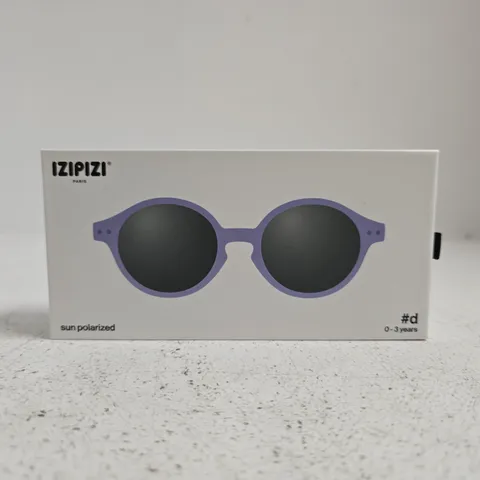 SUNGLASSES IZIPIZI SUN BABY #D MAUVE GREY POLARIZED 0-3 YEARS