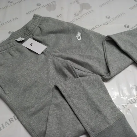 NIKE GREY FLEECE JOGGERS - XS